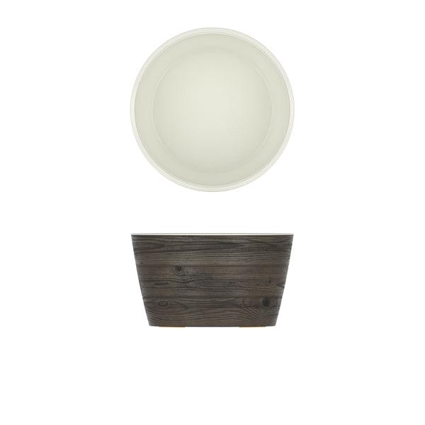 Oak/White New Haven Melamine Bowl 26.5 x 15cm - BESPOKE 77