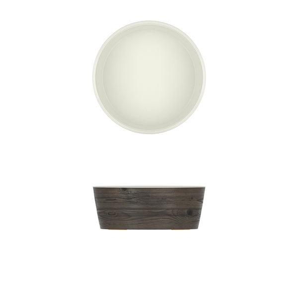 Oak/White New Haven Melamine Bowl 26.5 x 10cm - BESPOKE 77