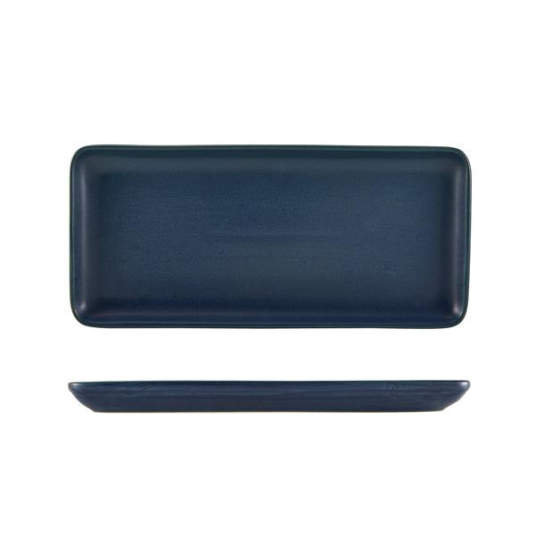 Terra Stoneware Antigo Denim Narrow Rectangular Platter 31 x 14cm - BESPOKE 77