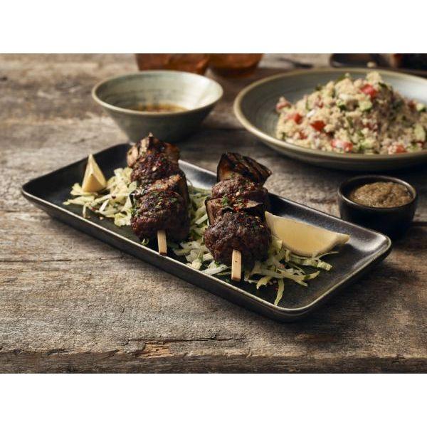 Terra Porcelain Black Narrow Rectangular Platter 31 x 14cm - BESPOKE 77