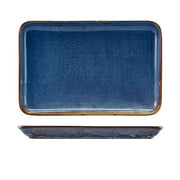 Terra Porcelain Aqua Blue Rectangular Platter 30 x 20cm - BESPOKE 77