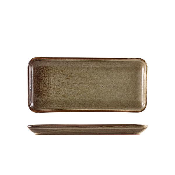 Terra Porcelain Grey Narrow Rectangular Platter 27 x 12.5cm - BESPOKE 77