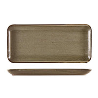 Terra Porcelain Grey Narrow Rectangular Platter 36 x 16.5cm - BESPOKE 77