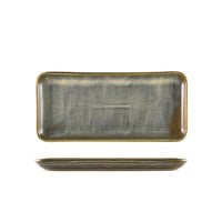 Terra Porcelain Matt Grey Narrow Rectangular Platter 27 x 12.5cm - BESPOKE 77