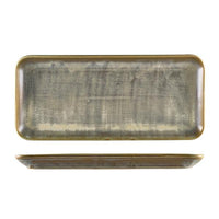 Terra Porcelain Matt Grey Narrow Rectangular Platter 36 x 16.5cm - BESPOKE 77