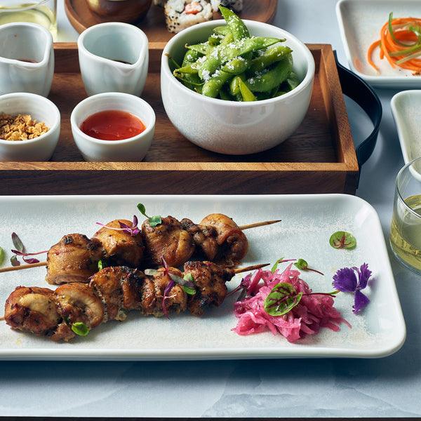 Terra Porcelain Pearl Narrow Rectangular Platter 36 x 16.5cm - BESPOKE 77