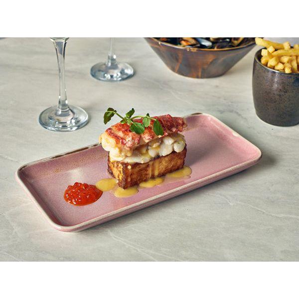 Terra Porcelain Rose Narrow Rectangular Platter 27 x 12.5cm - BESPOKE 77