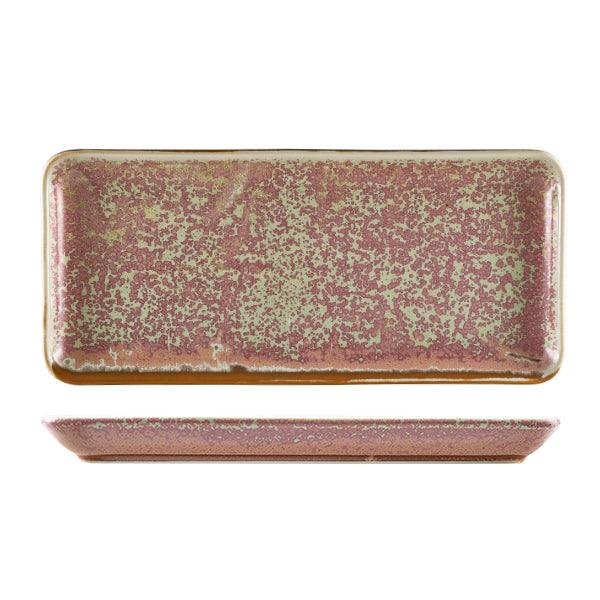 Terra Porcelain Rose Narrow Rectangular Platter 36 x 16.5cm - BESPOKE 77