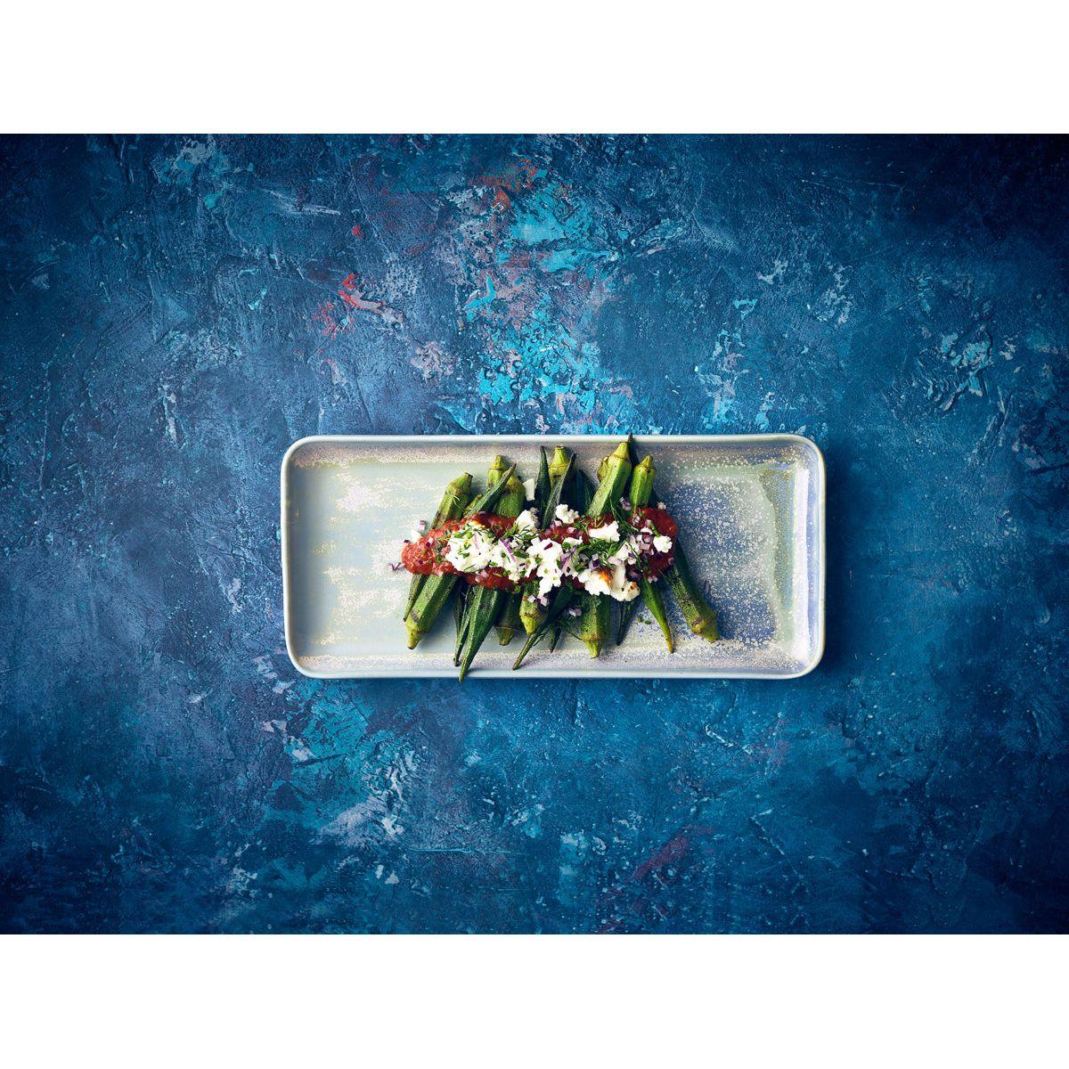 Terra Porcelain Seafoam Narrow Rectangular Platter 31 x 14cm - BESPOKE 77