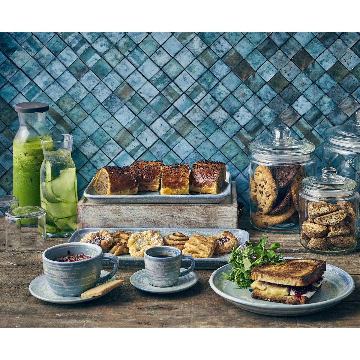 Terra Porcelain Seafoam Rectangular Platter 30 x 20cm - BESPOKE 77