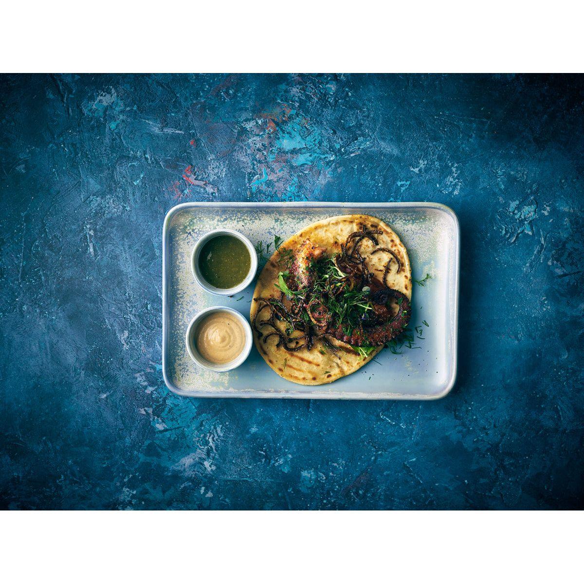 Terra Porcelain Seafoam Rectangular Platter 30 x 20cm - BESPOKE 77