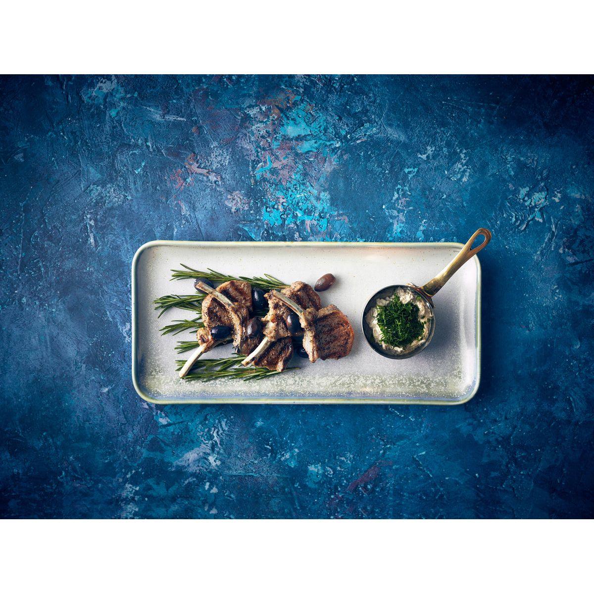 Terra Porcelain Seafoam Narrow Rectangular Platter 36 x 16.5cm - BESPOKE 77