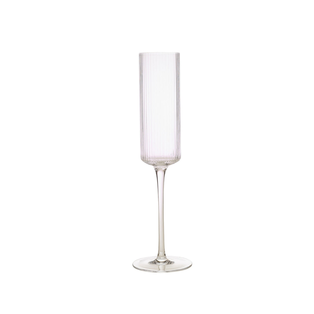 Senza fluted lead-free crystal champagne flute 18cl