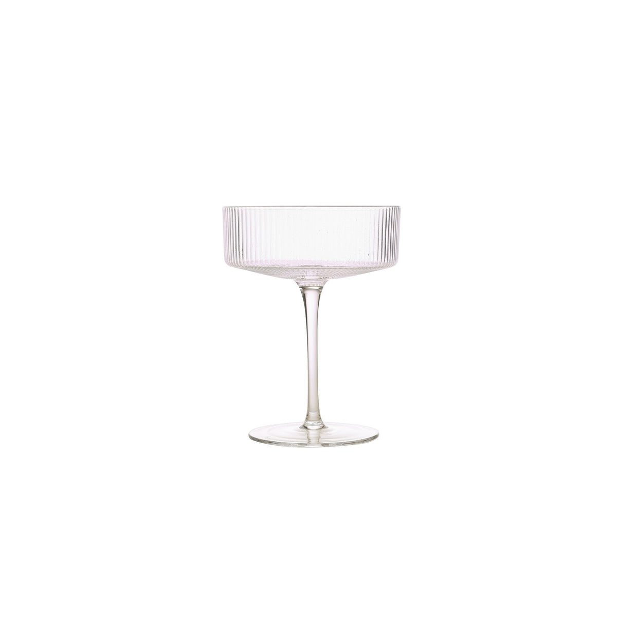 Senza fluted lead-free crystal champagne coupe 29cl