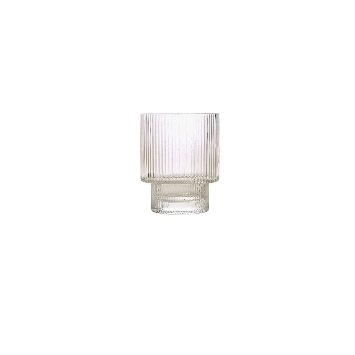 Senza fluted lead-free crystal rocks tumbler 32cl