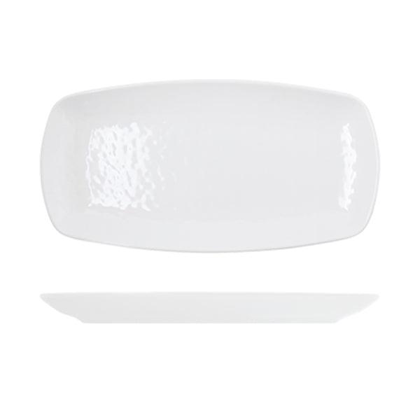 White Osaka Melamine Oblong Plate 29.5 x 15cm - BESPOKE 77