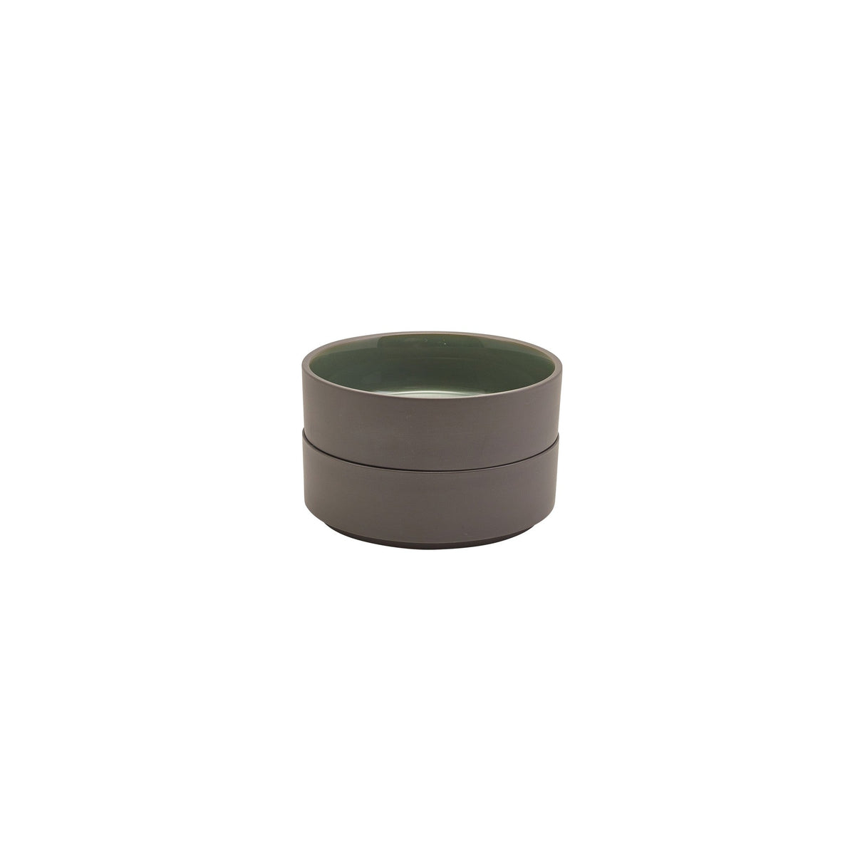 Kava green porcelain presentation bowl 13cm