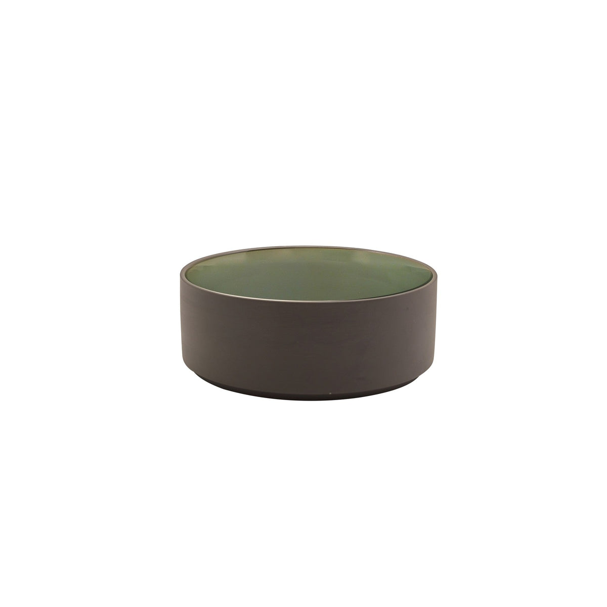 Kava green porcelain presentation bowl 15.5cm