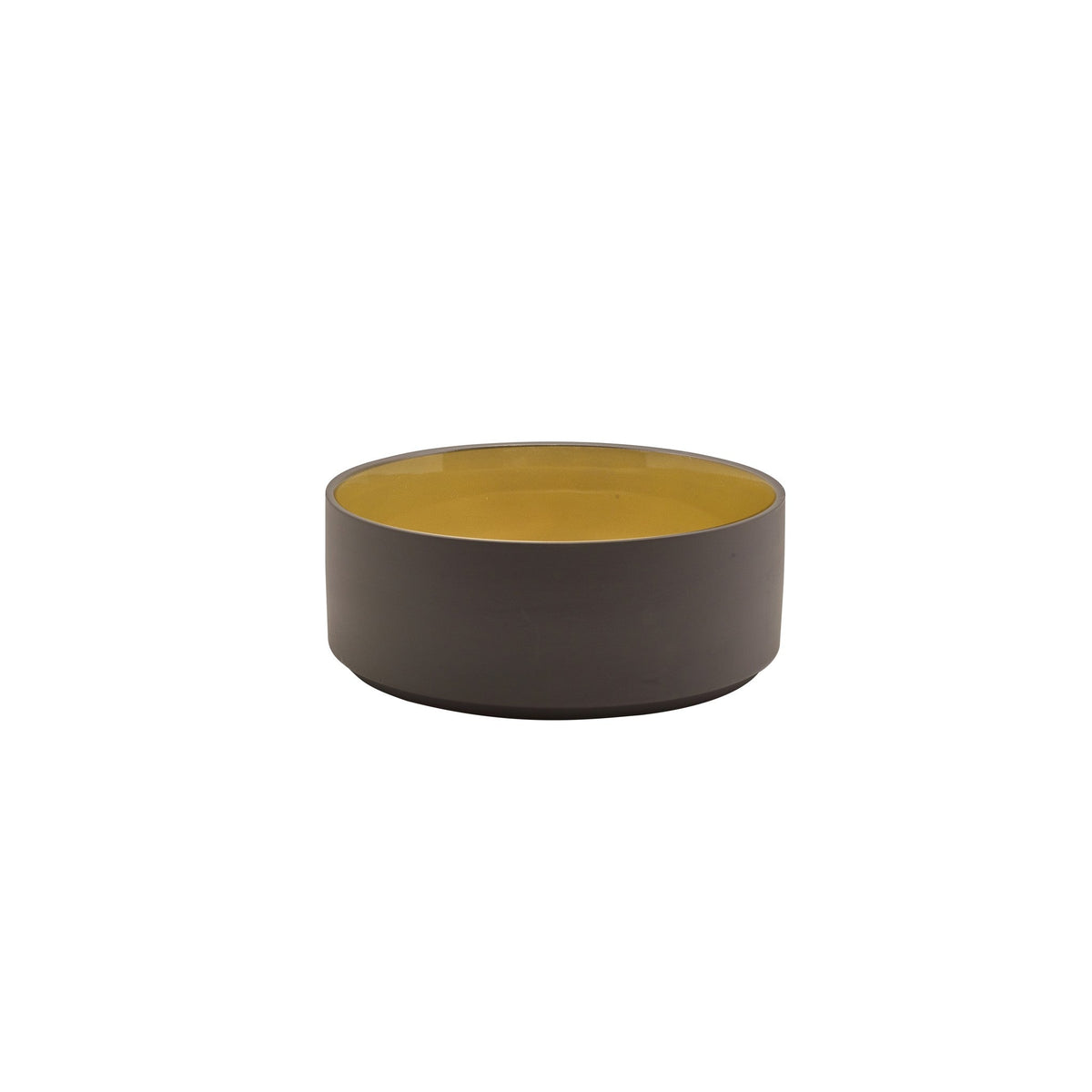 Kava yellow porcelain presentation bowl 15.5cm
