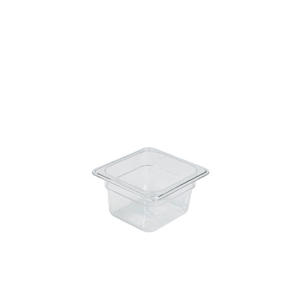 1/6 -Polycarbonate GN Pan 100mm Clear - BESPOKE 77