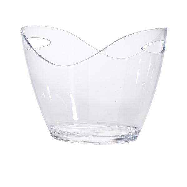 Clear Plastic Champagne Bucket Large - BESPOKE 77