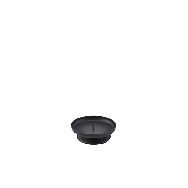 Pillar Candle Holder Black 90mm Dia - BESPOKE 77