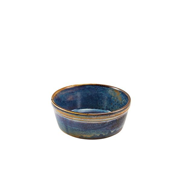 Terra Porcelain Aqua Blue Round Pie Dish 13.6cm - BESPOKE 77