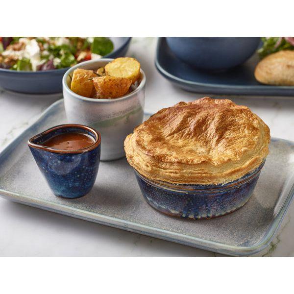Terra Porcelain Aqua Blue Round Pie Dish 13.6cm - BESPOKE 77