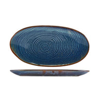 Terra Porcelain Aqua Blue Organic Platter 31cm - BESPOKE 77