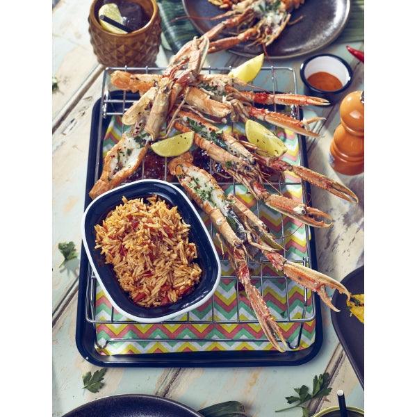 Greaseproof Paper Multicoloured Chevron Print 25 x 20cm - BESPOKE 77