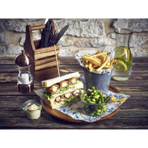 Greaseproof Paper Blue Floral Print 25 x 20cm - BESPOKE 77