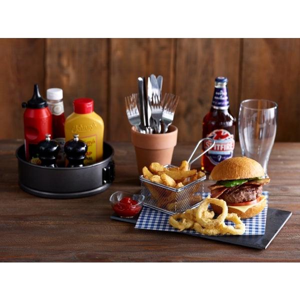 Greaseproof Paper Blue Gingham Print 25 x 20cm - BESPOKE 77