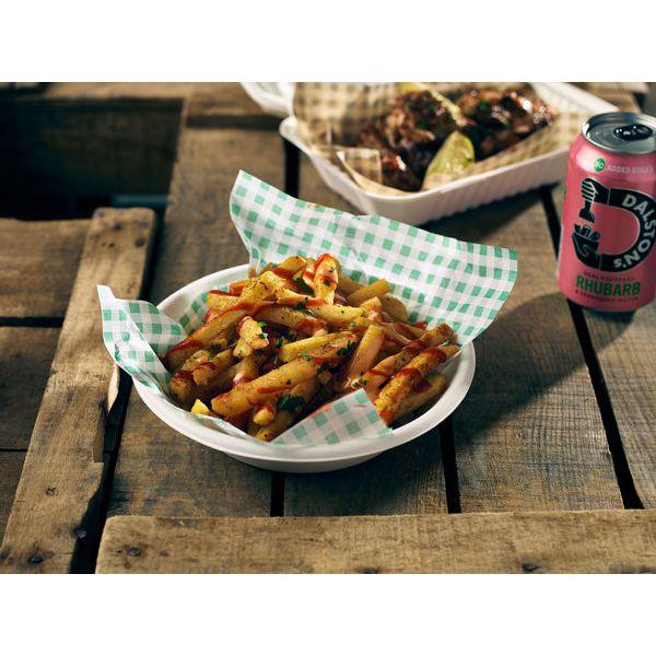 Greaseproof Paper Green Gingham Print 25 x 20cm - BESPOKE 77