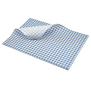 Greaseproof Paper Blue Gingham Print 35 x 25cm - BESPOKE 77