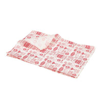 Greaseproof Paper Red Steak House Design 25 x 35cm - BESPOKE 77