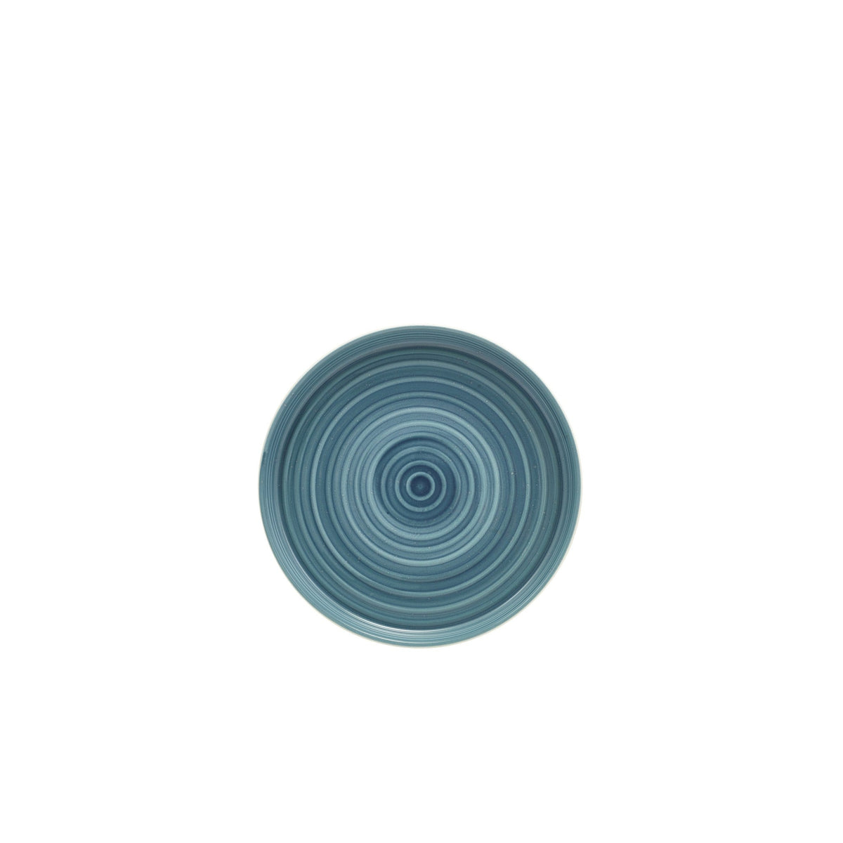 Miro blue reactive glaze porcelain presentation plate 20.5cm