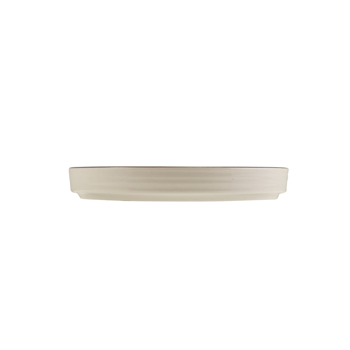 Miro grey porcelain presentation plate 26cm
