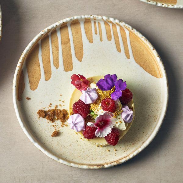 Terra Porcelain Roko Sand Presentation Plate 21cm - BESPOKE 77