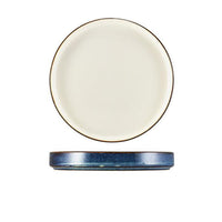 Terra Porcelain Aqua Blue Two Tone Presentation Plate 21cm - BESPOKE 77