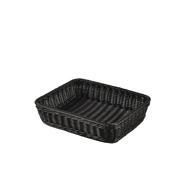 Polywicker Display Basket GN 1/2 Black - BESPOKE 77