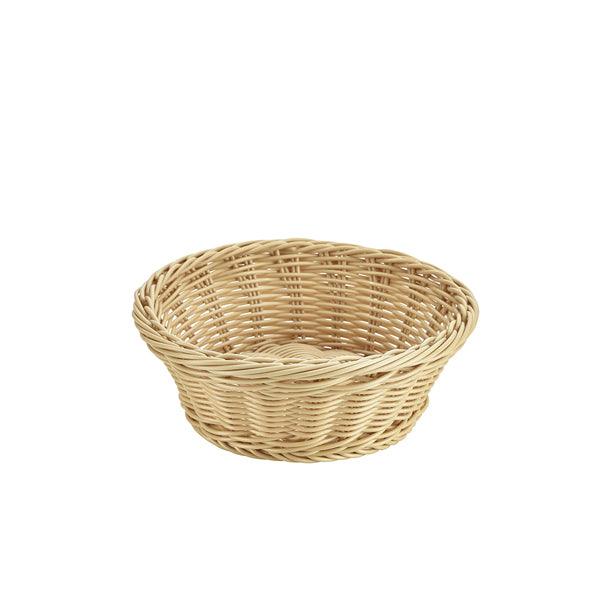 Round Polywicker Basket 21Dia x 8cm - BESPOKE 77