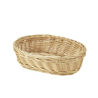 Oval Polywicker Basket 22.5 x 15.5 x 6.5cm - BESPOKE 77