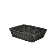 Polywicker Display Basket Black 36.5 x 29 x 9cm - BESPOKE 77