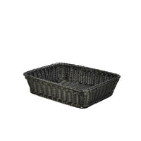 Polywicker Display Basket Black 36.5 x 29 x 9cm - BESPOKE 77