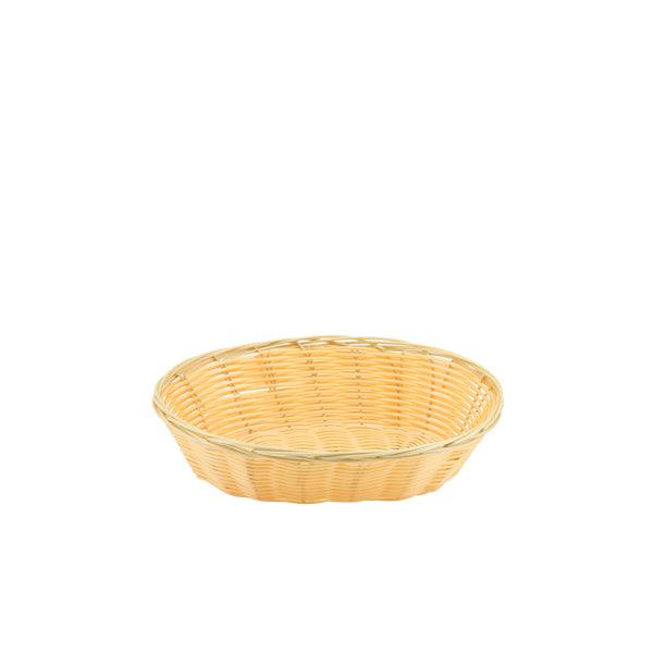 Oval Polywicker Basket 9"X6"X2.25" - BESPOKE 77