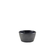 GenWare Melamine Matt Black Ripple Ramekin 56ml/2oz - BESPOKE 77
