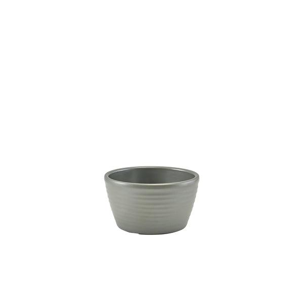 GenWare Melamine Matt Grey Ripple Ramekin 56ml/2oz - BESPOKE 77