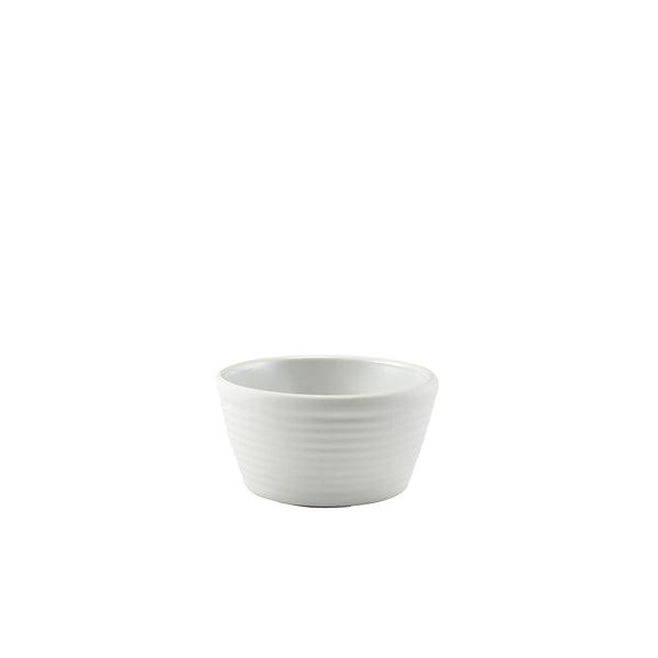 GenWare Melamine Matt White Ripple Ramekin 68ml/2.4oz - BESPOKE 77