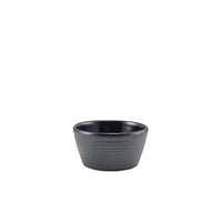 GenWare Melamine Matt Black Ripple Ramekin 68ml/2.4oz - BESPOKE 77