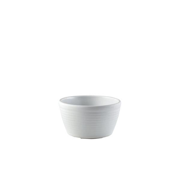 GenWare Melamine Matt White Ripple Ramekin 113ml/4oz - BESPOKE 77